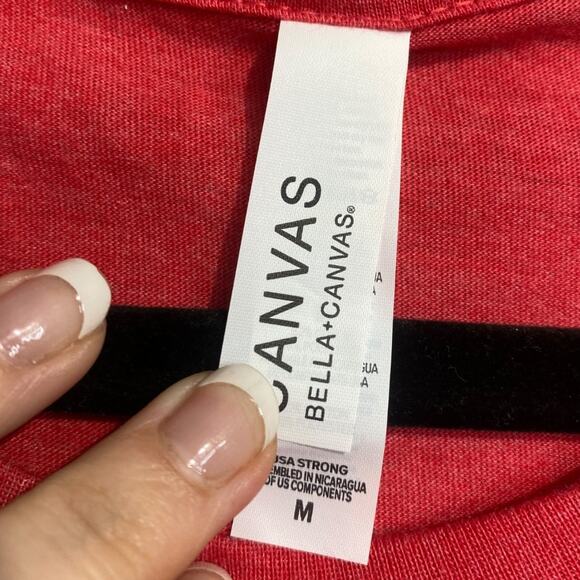 Red Stars & Stripes graphic tee on Bella Canvas Medium - Picture 4 of 5